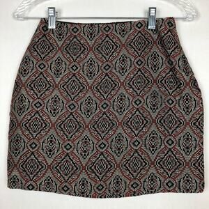H&M Embroidered High Rise Mini Skirt Size 2